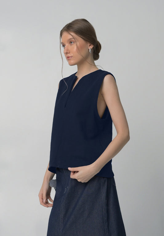 RAF Barrows Sleeveless Top (Navy)
