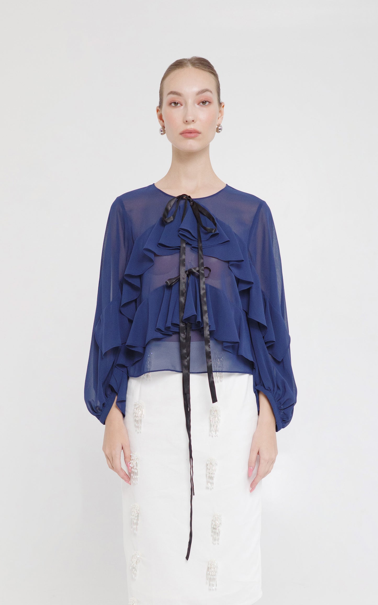 RAF X Martin Bautista Boscono Long Sleeve Top (Navy Blue)