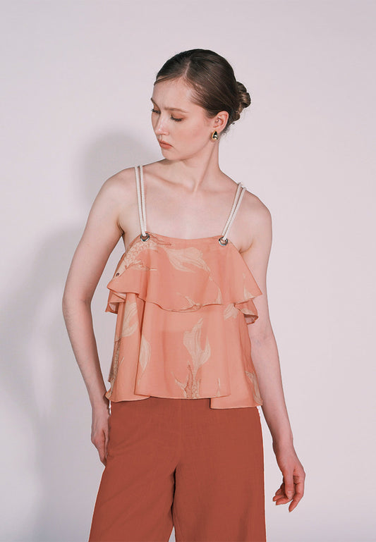 RAF Cancun Sleeveless Top (Printed Peach)