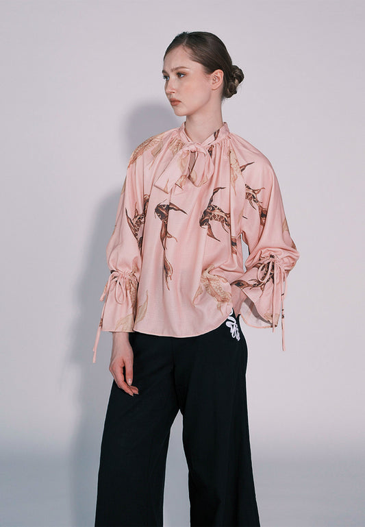 RAF Cancun Long Sleeve Top (Printed Peach)