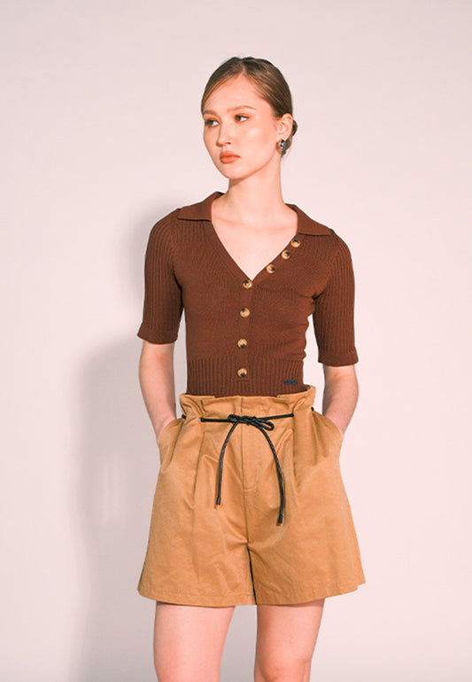 RAF Catch Short Sleeve Bodysuit (Plain Brown)