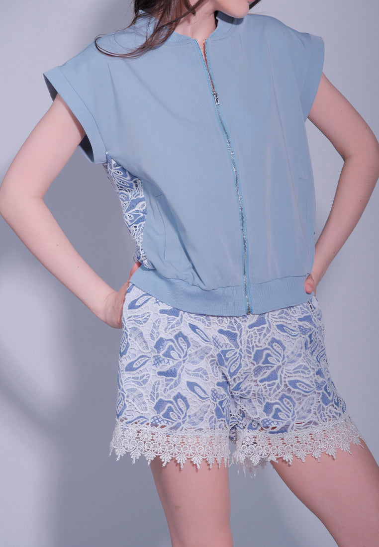 RAF Dayton Short Sleeve Top (Light Blue)