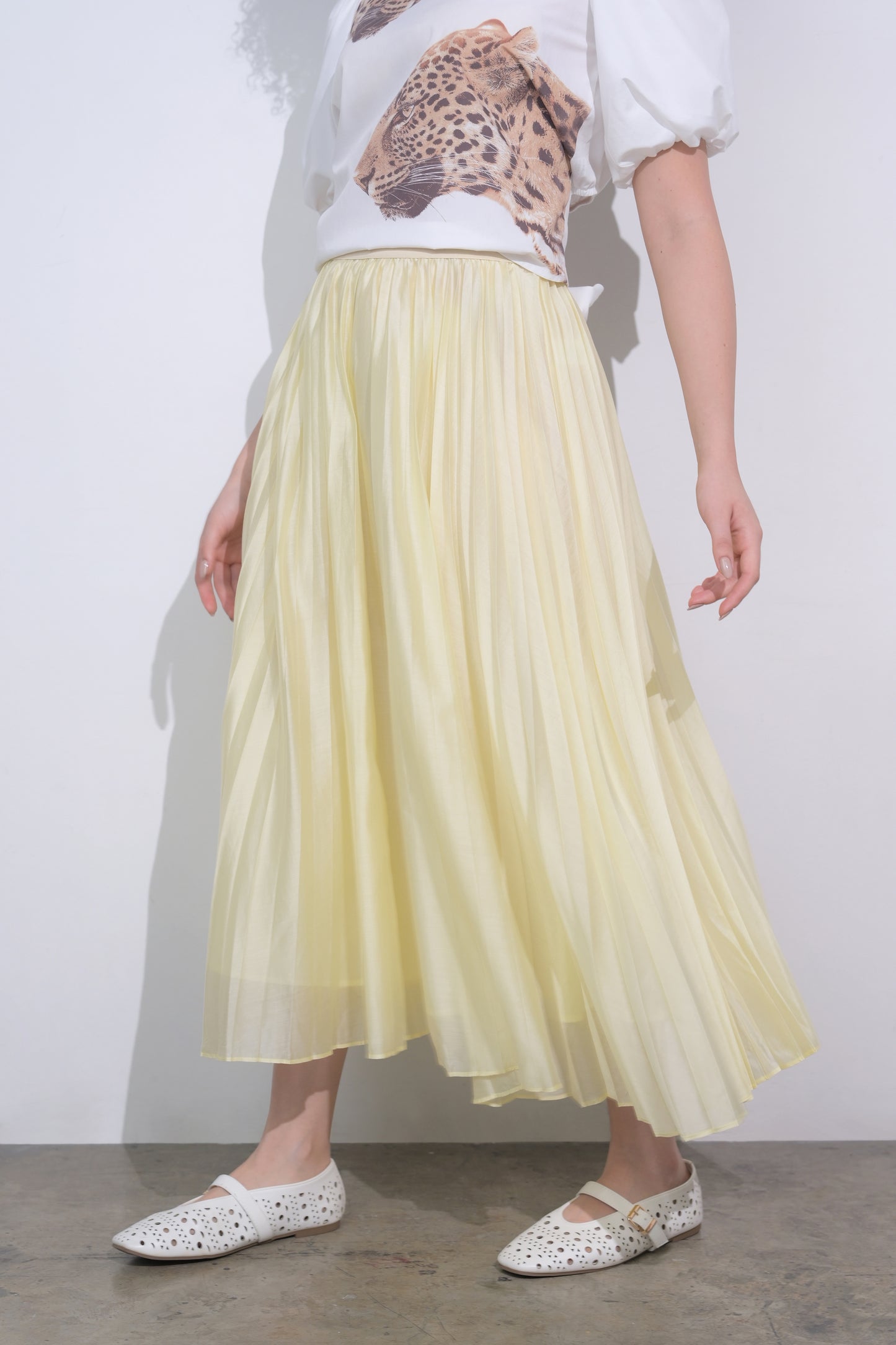 RAF Eden Pleated Skirt (Butter)
