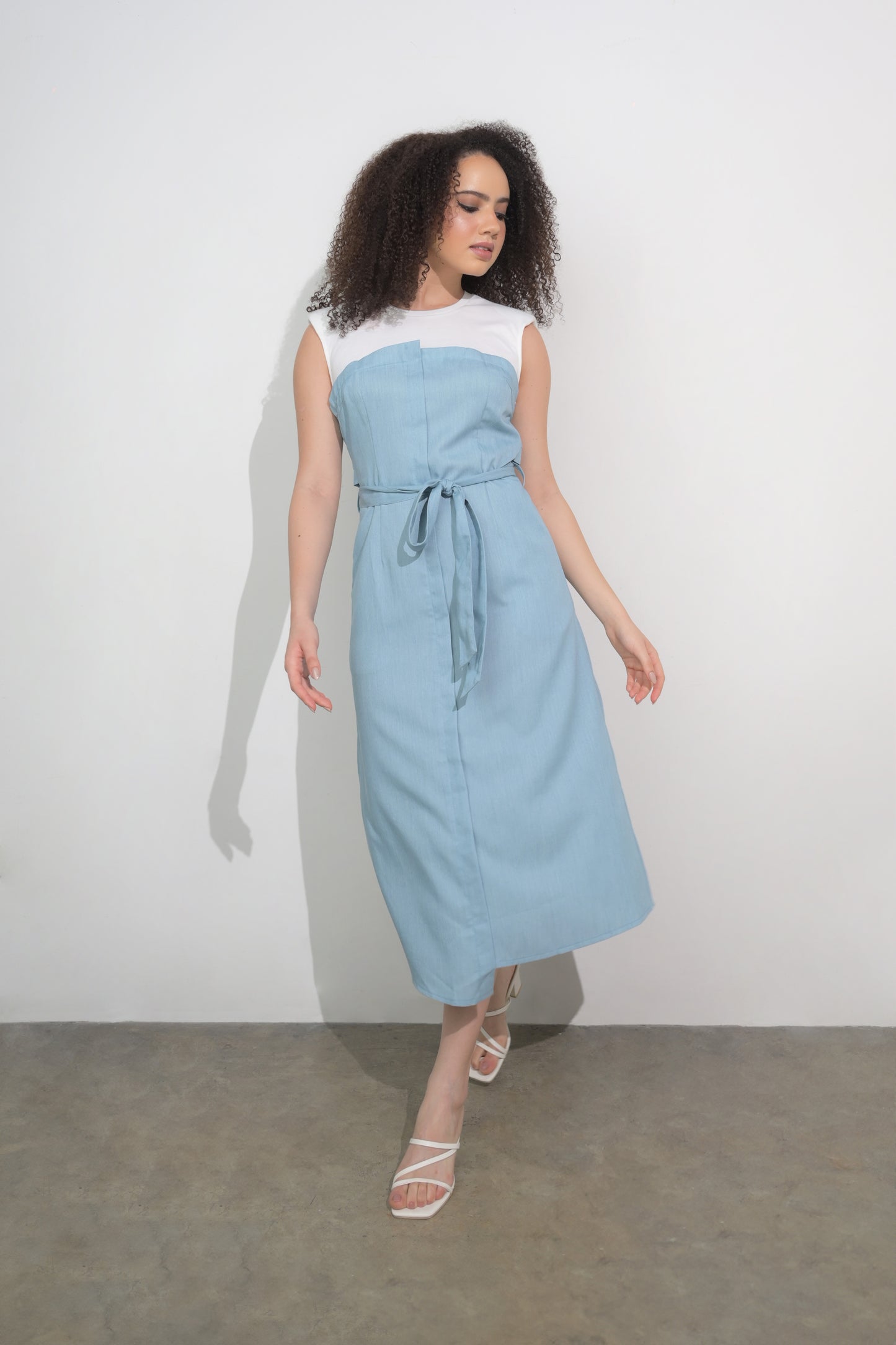 RAF Fargo Sleeveless Dress (Blue Denim)