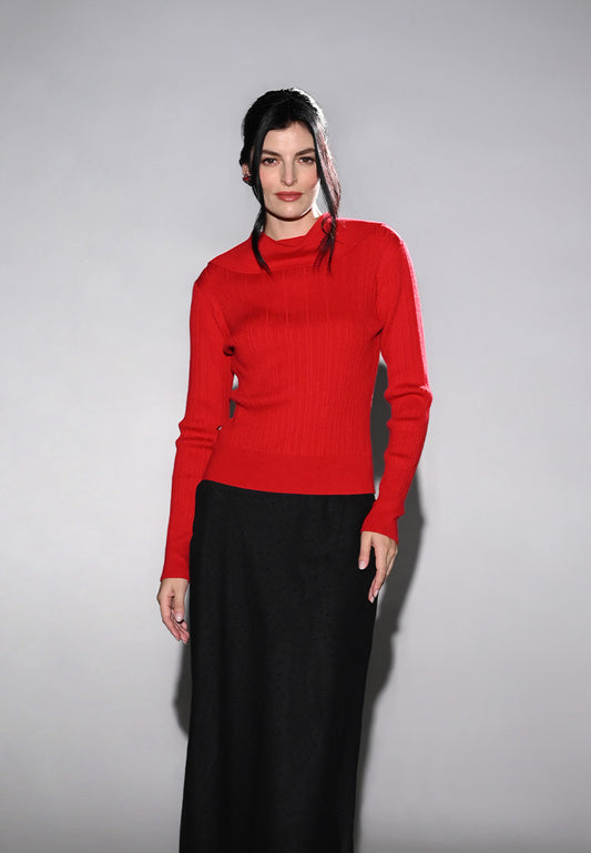 RAF Gustavo Long Sleeve Top (Red)