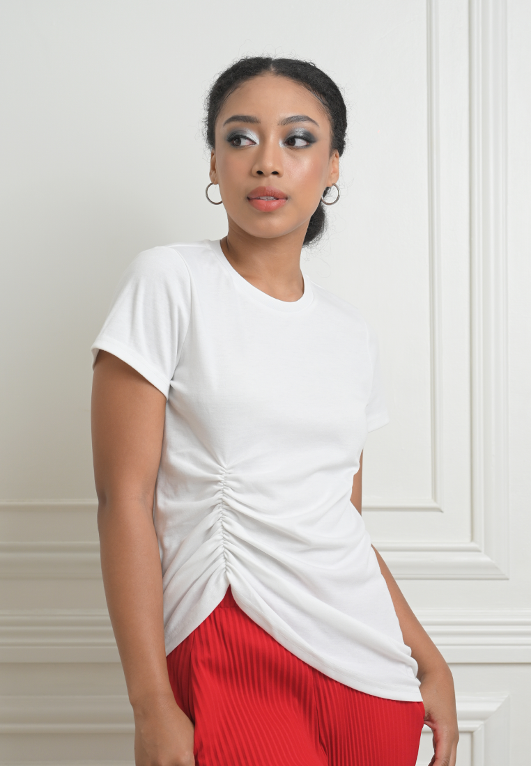 RAF Illy Short Sleeve Shirt Top (White)