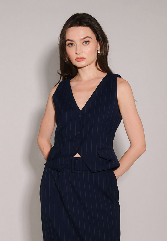 RAF Encircle Sleeveless Vest Top (Navy)