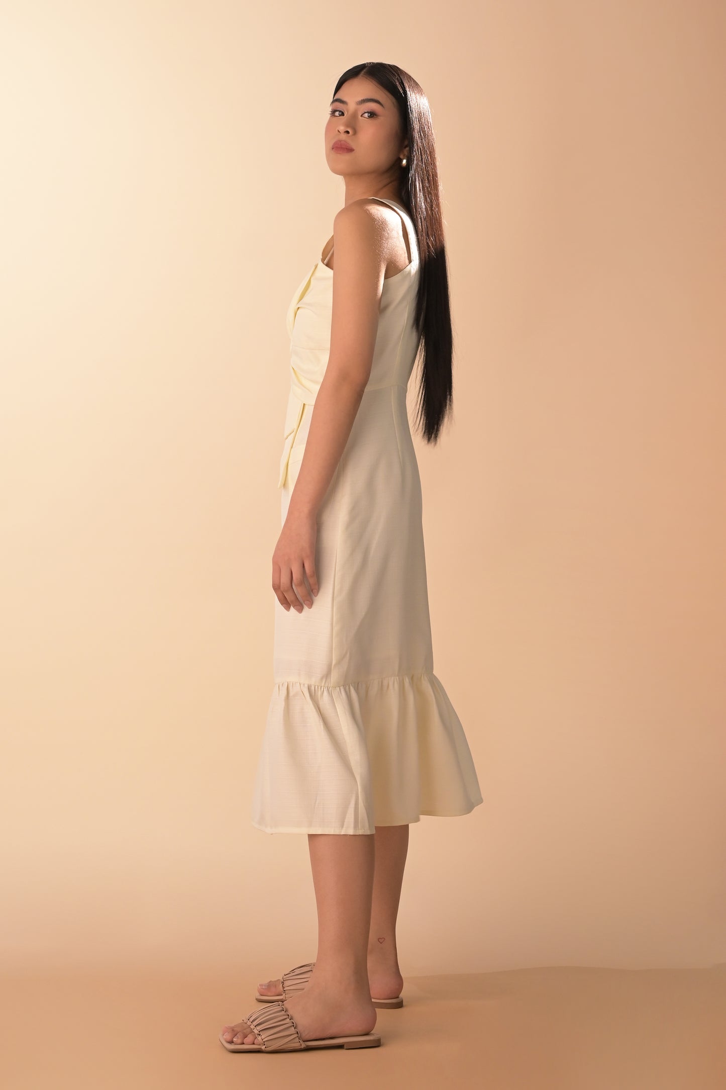 RAF Arezzo Sleeveless Dress (Off-white)