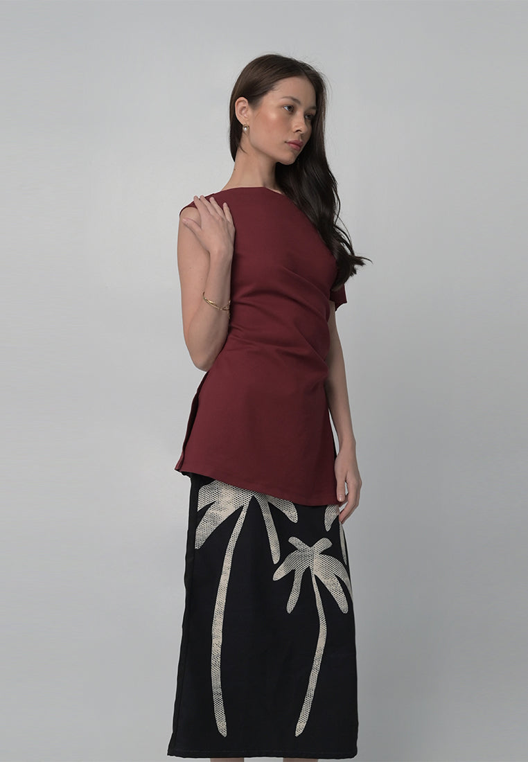 RAF Biscoff Short Sleeve Top (Dark Red)