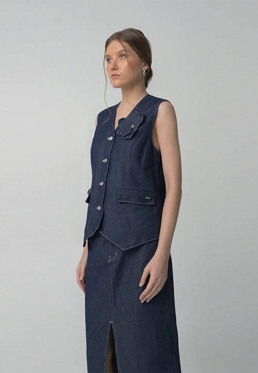 RAF Boden Sleeveless Vest (Denim)