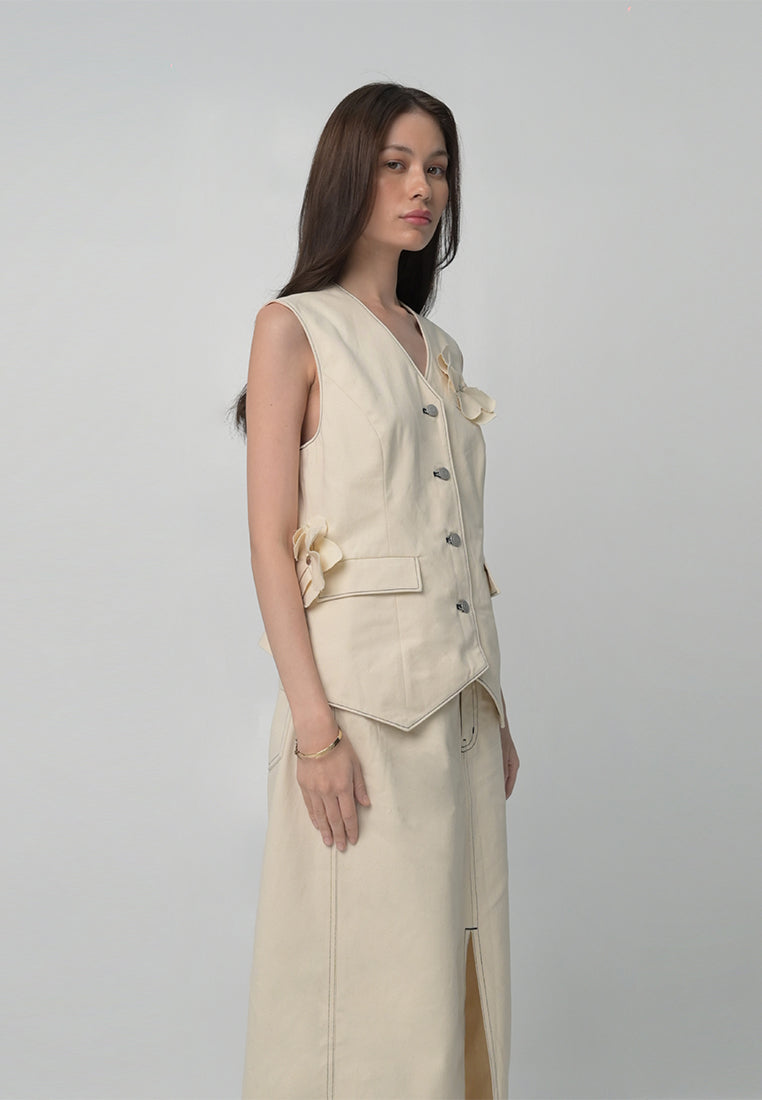 RAF Boden Sleeveless Vest (Off-white)