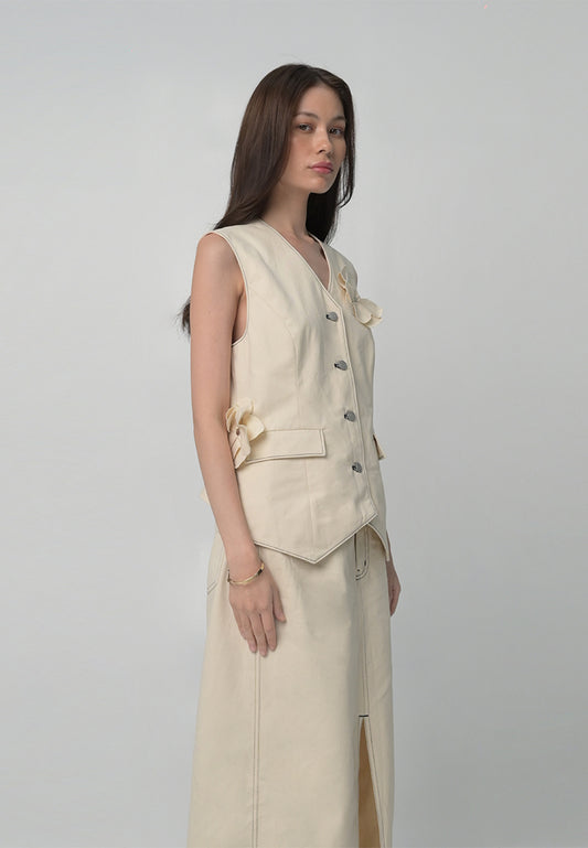 RAF Boden Sleeveless Vest (Off-white)