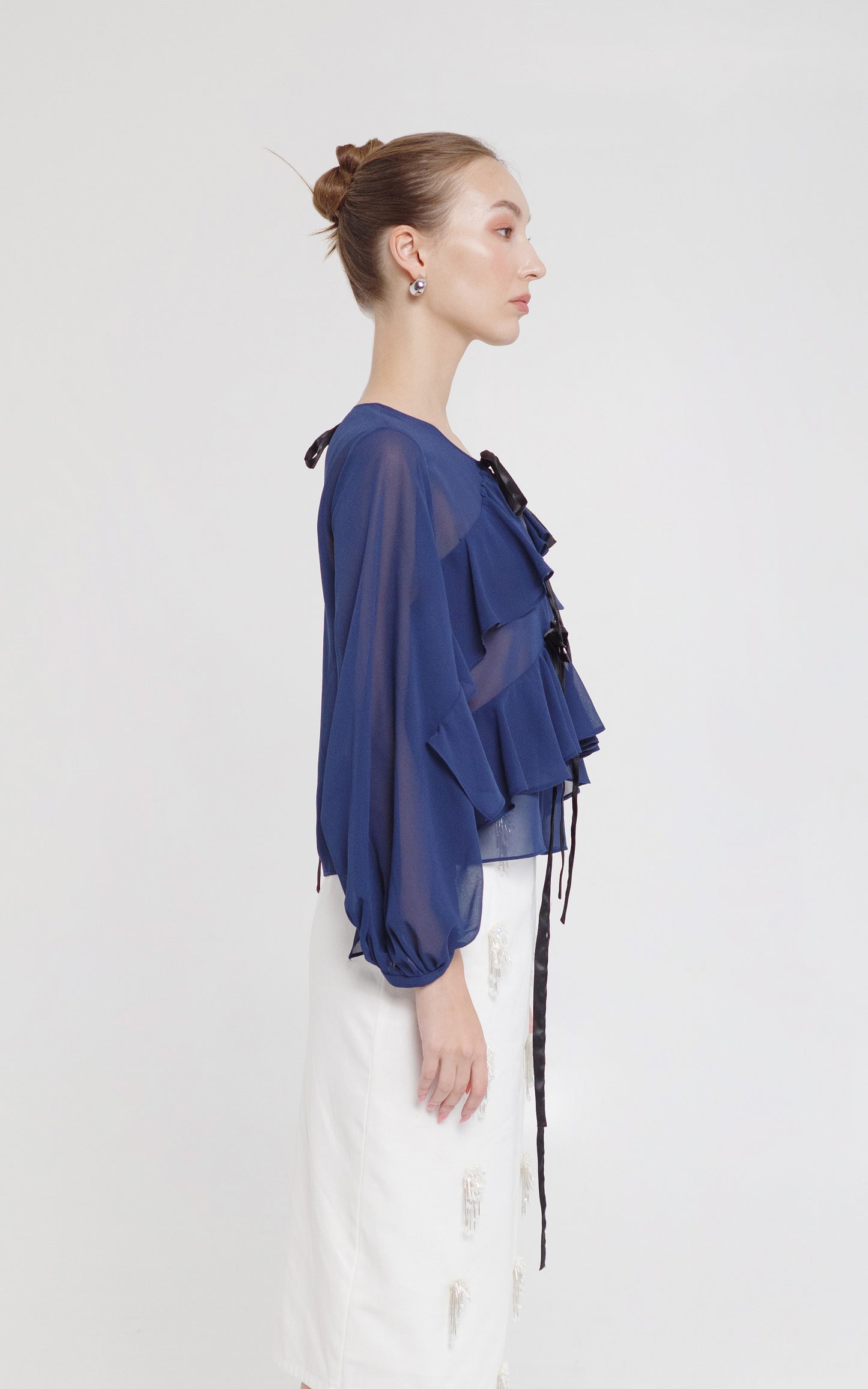 RAF X Martin Bautista Boscono Long Sleeve Top (Navy Blue)