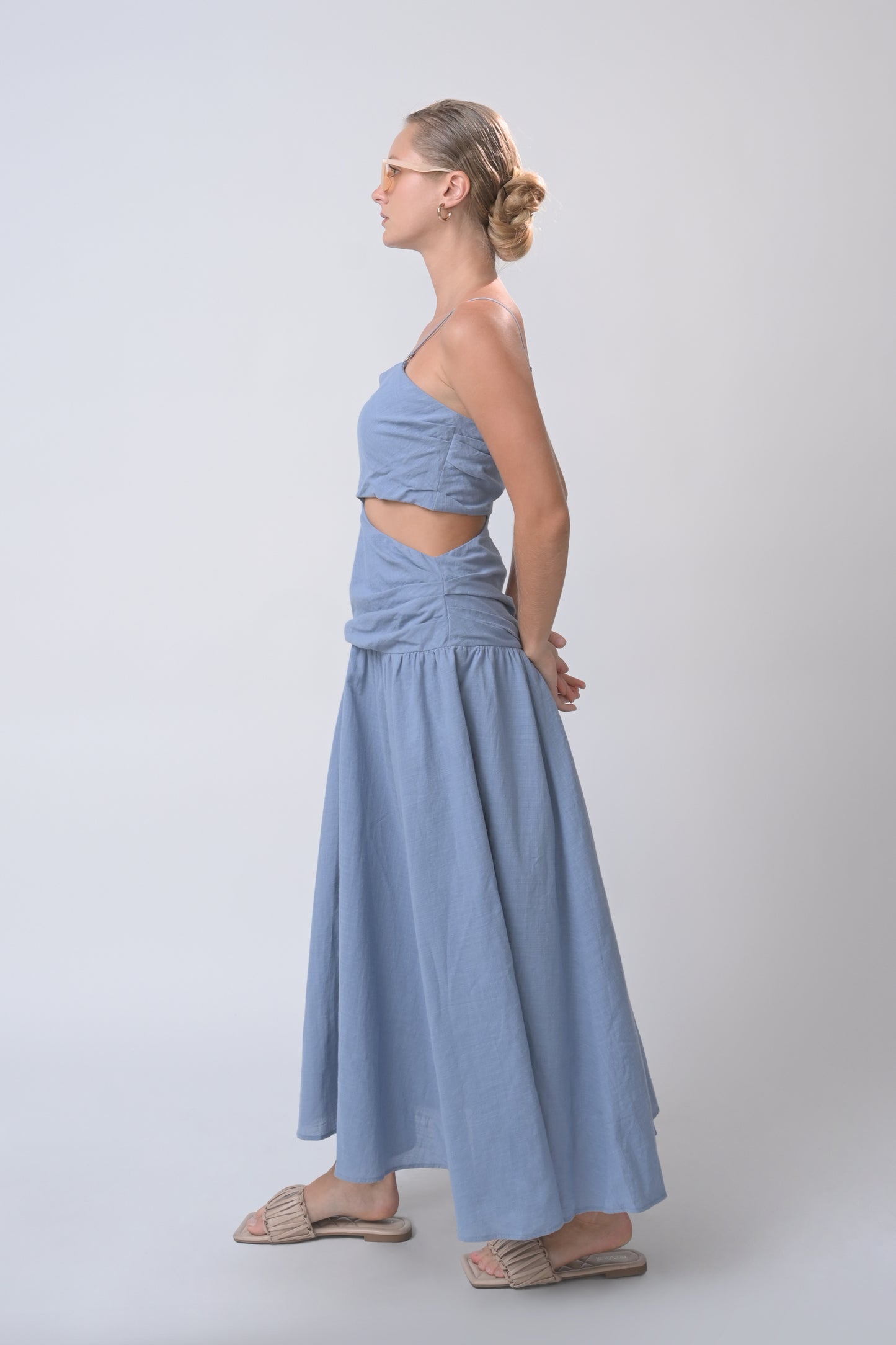 RAF Braxton Sleeveless Dress (Light Blue)