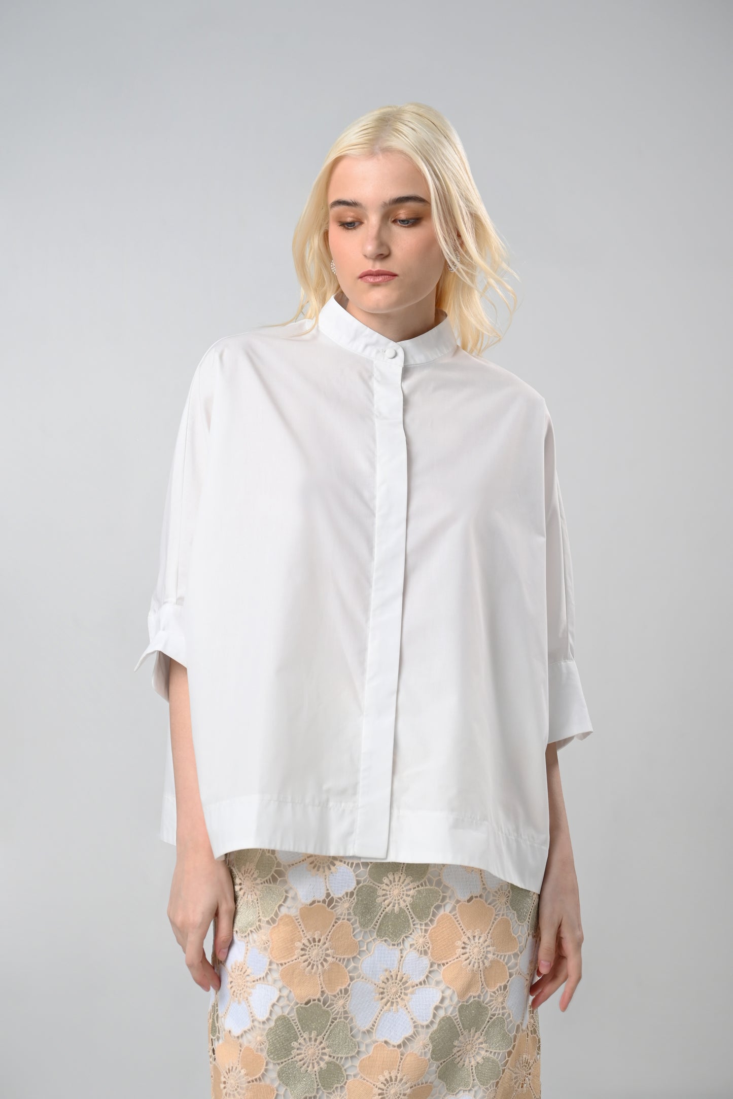 RAF Campton Quarter Sleeve Top (Off-white)