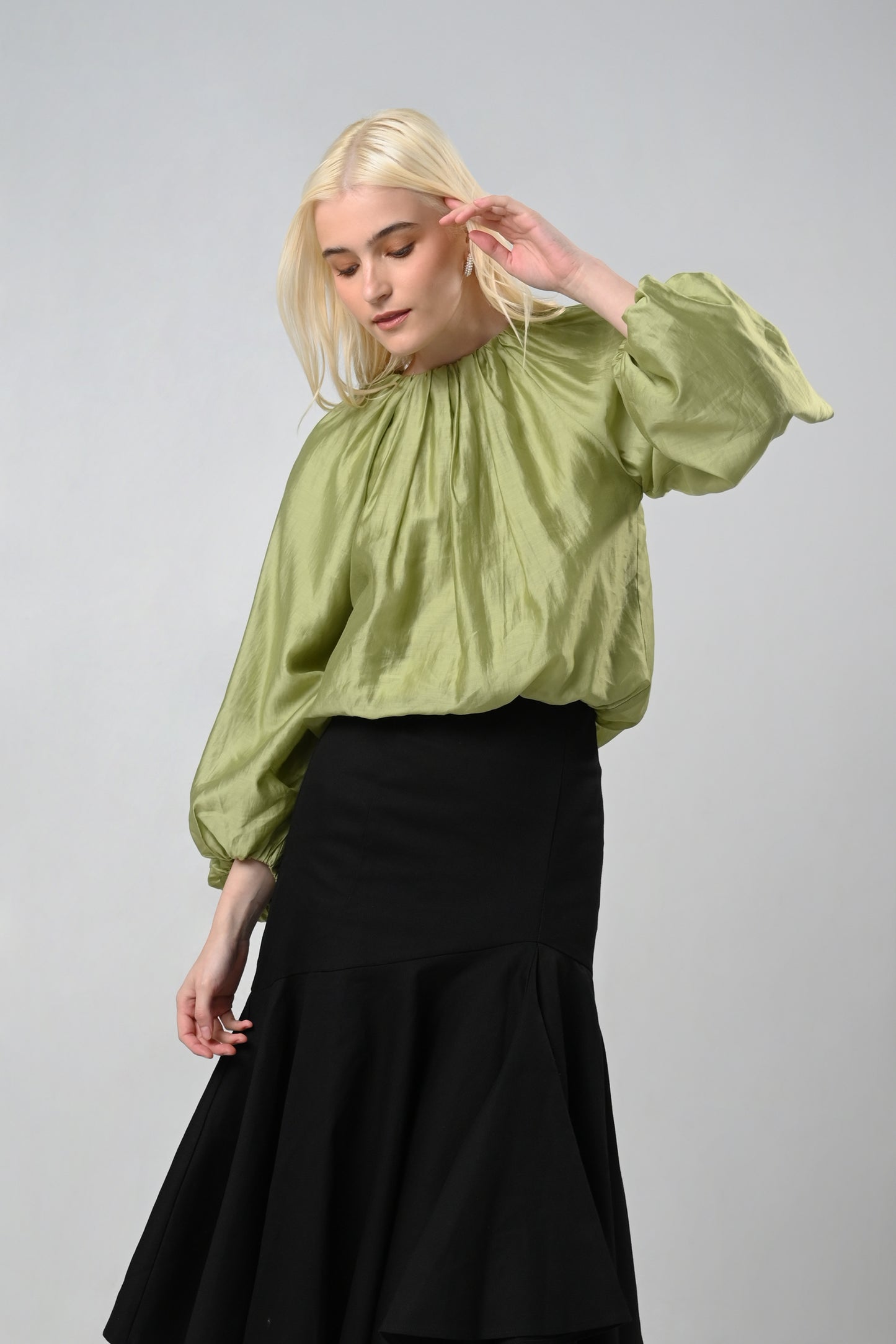 RAF Curve Long Sleeve Top (Lime)