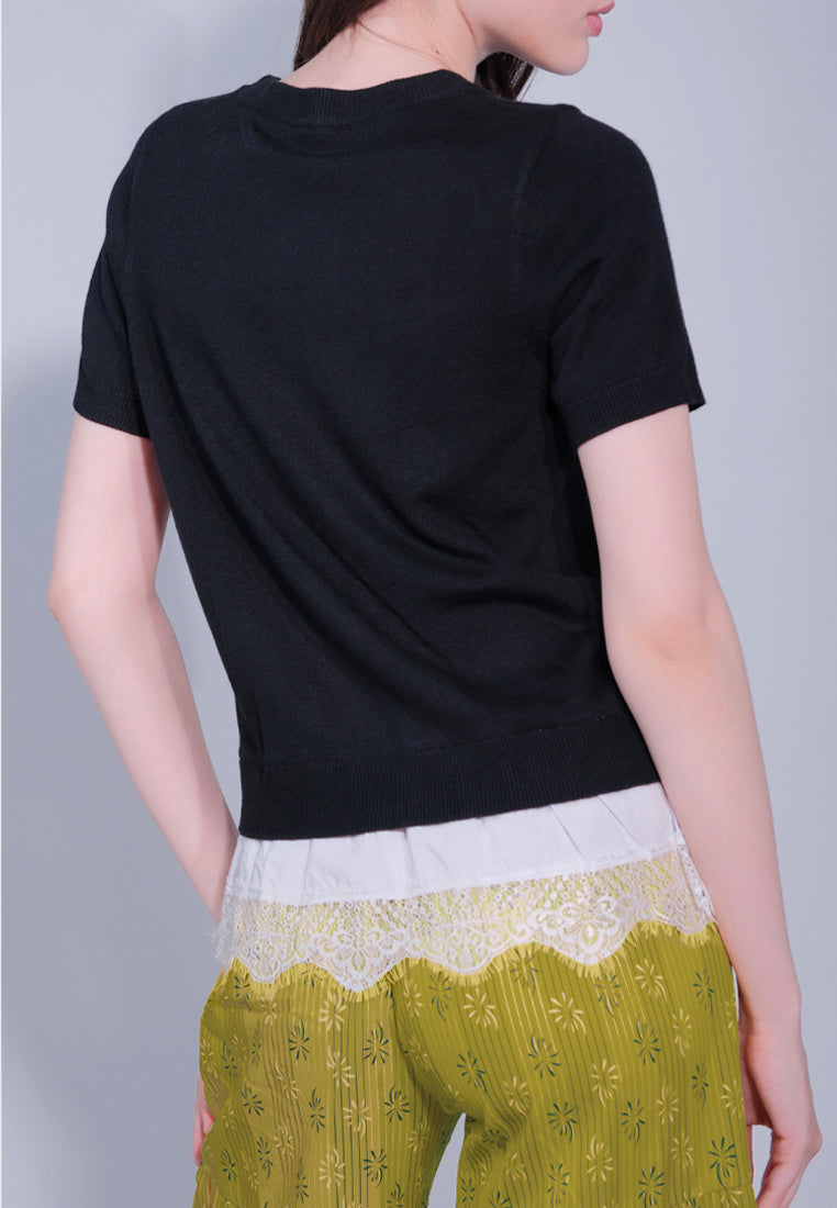 RAF Damascus Short Sleeve Top (Black)