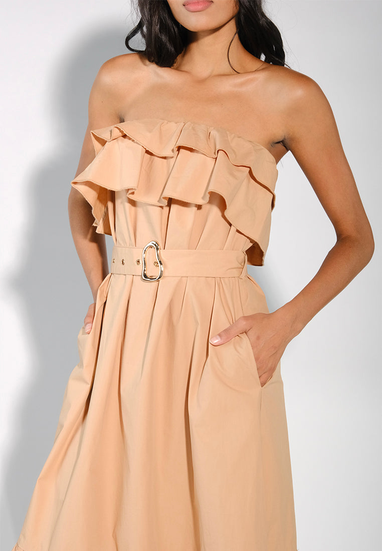 RAF Delia Dress W/ Belt Top (Mousse)