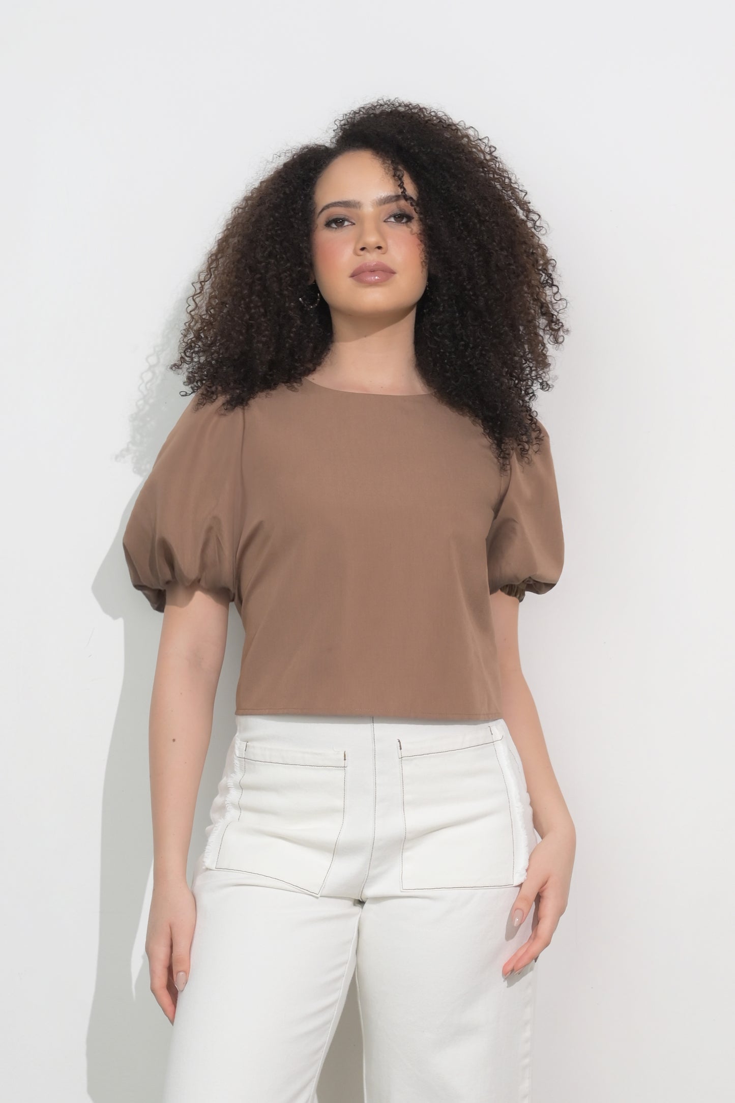RAF Easton Short Sleeve Top (Plain Brown)