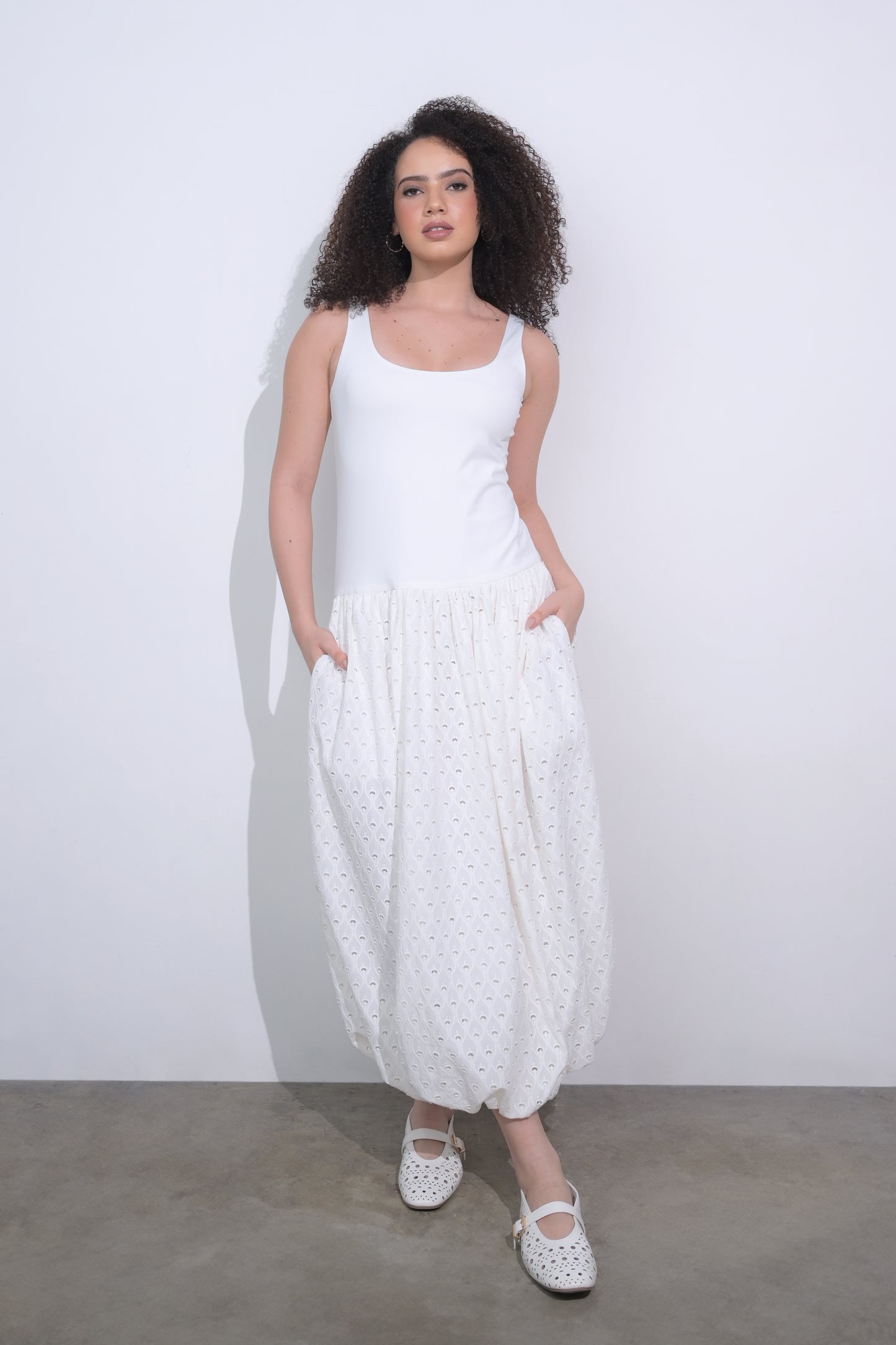 RAF Elixer Sleeveless Dress (Off-white)