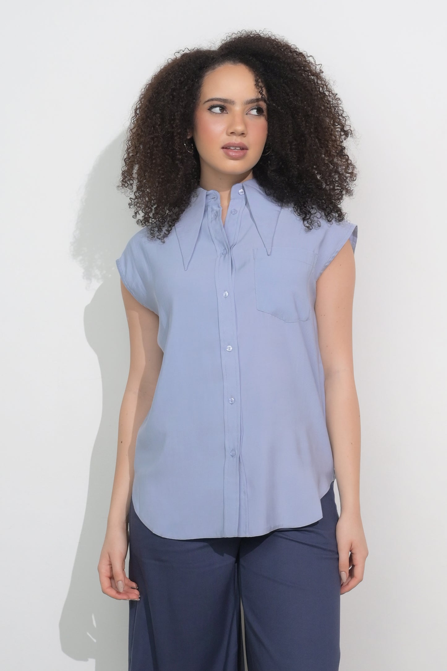 RAF Foam Sleeveless Top (Light Blue)