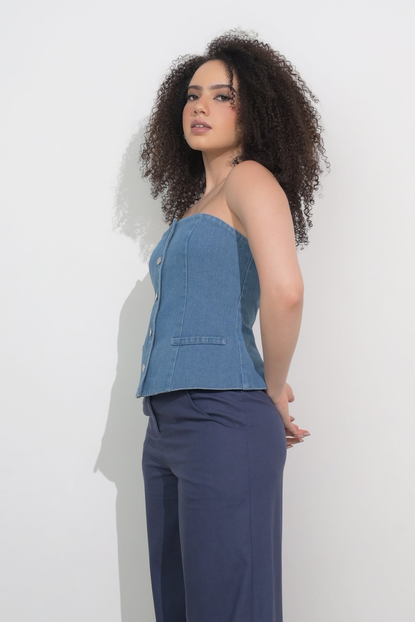 RAF Fuji Tube Top (Blue Denim)