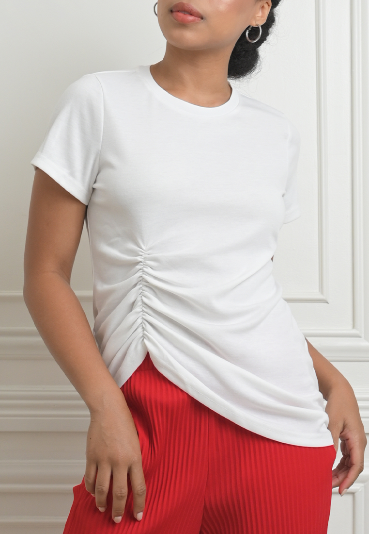 RAF Illy Short Sleeve Shirt Top (White)