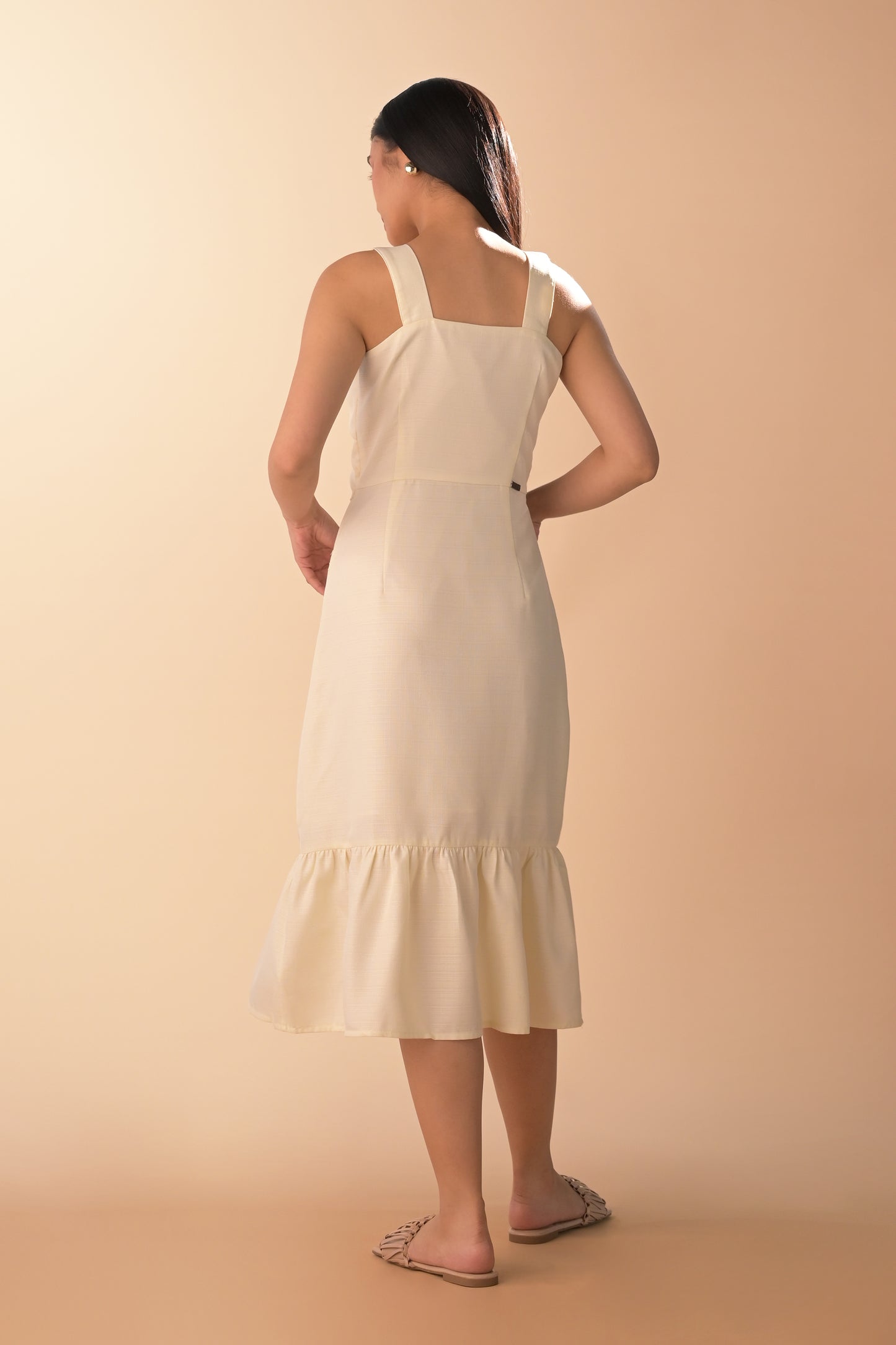 RAF Arezzo Sleeveless Dress (Off-white)