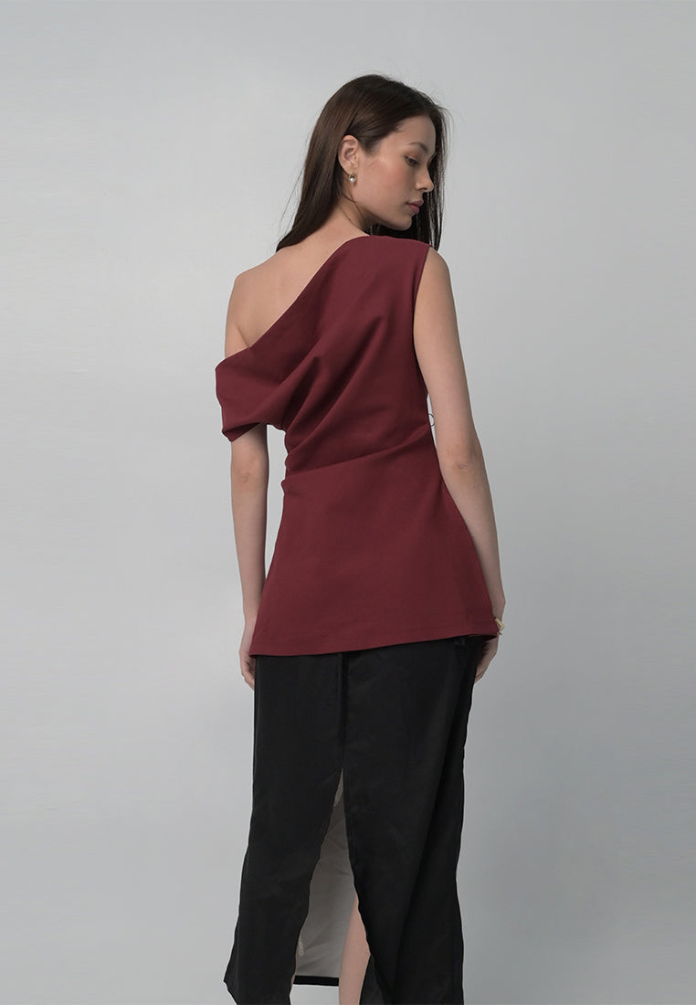 RAF Biscoff Short Sleeve Top (Dark Red)