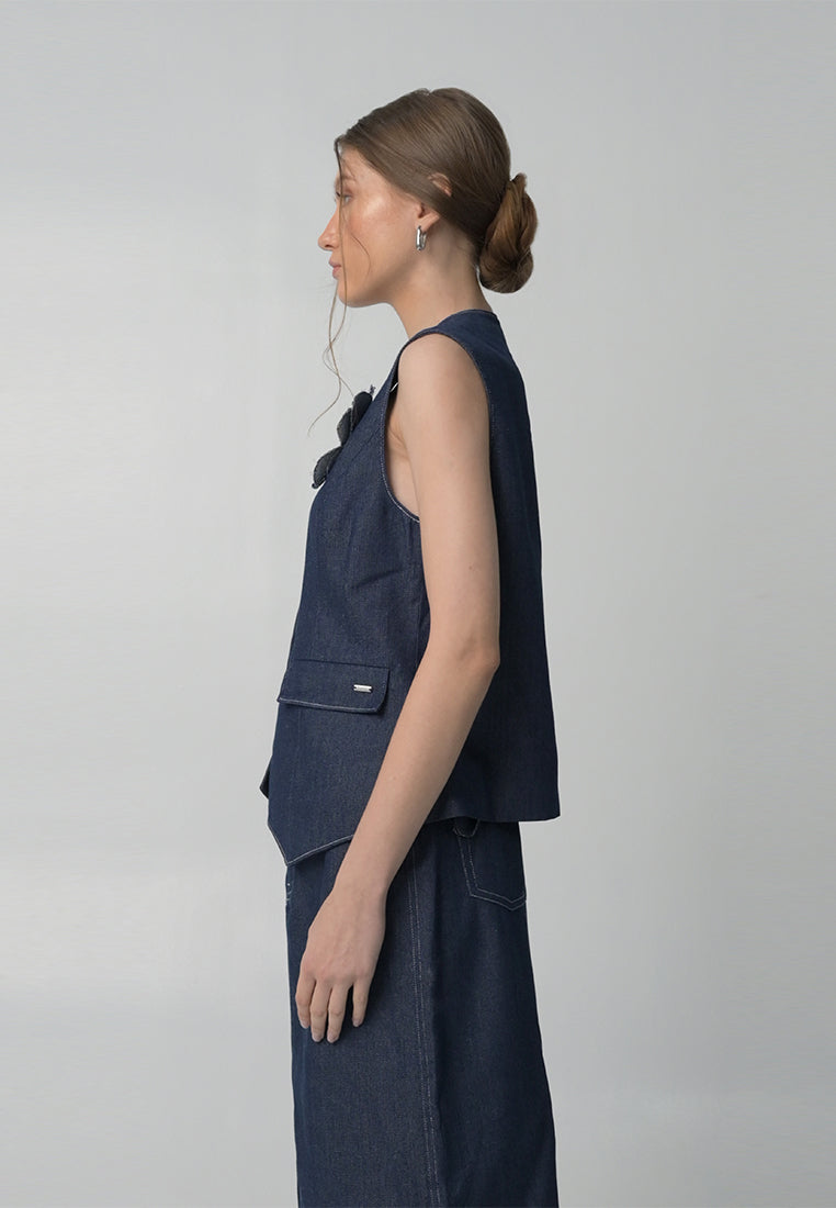 RAF Boden Sleeveless Vest (Denim)