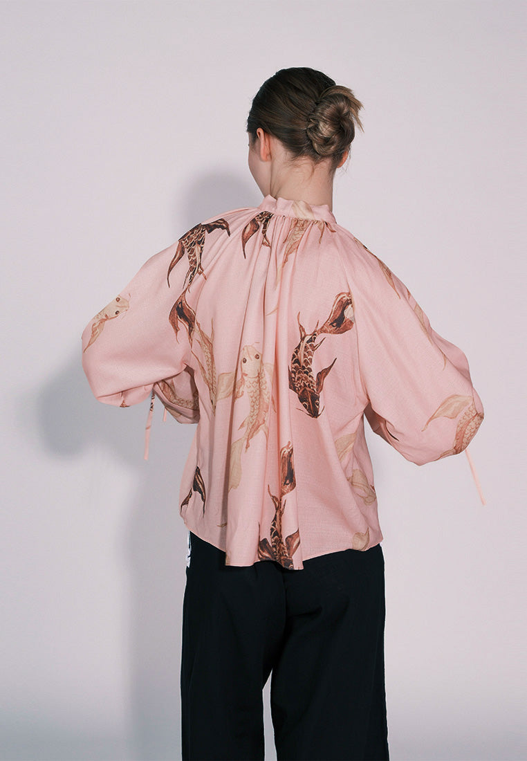 RAF Cancun Long Sleeve Top (Printed Peach)