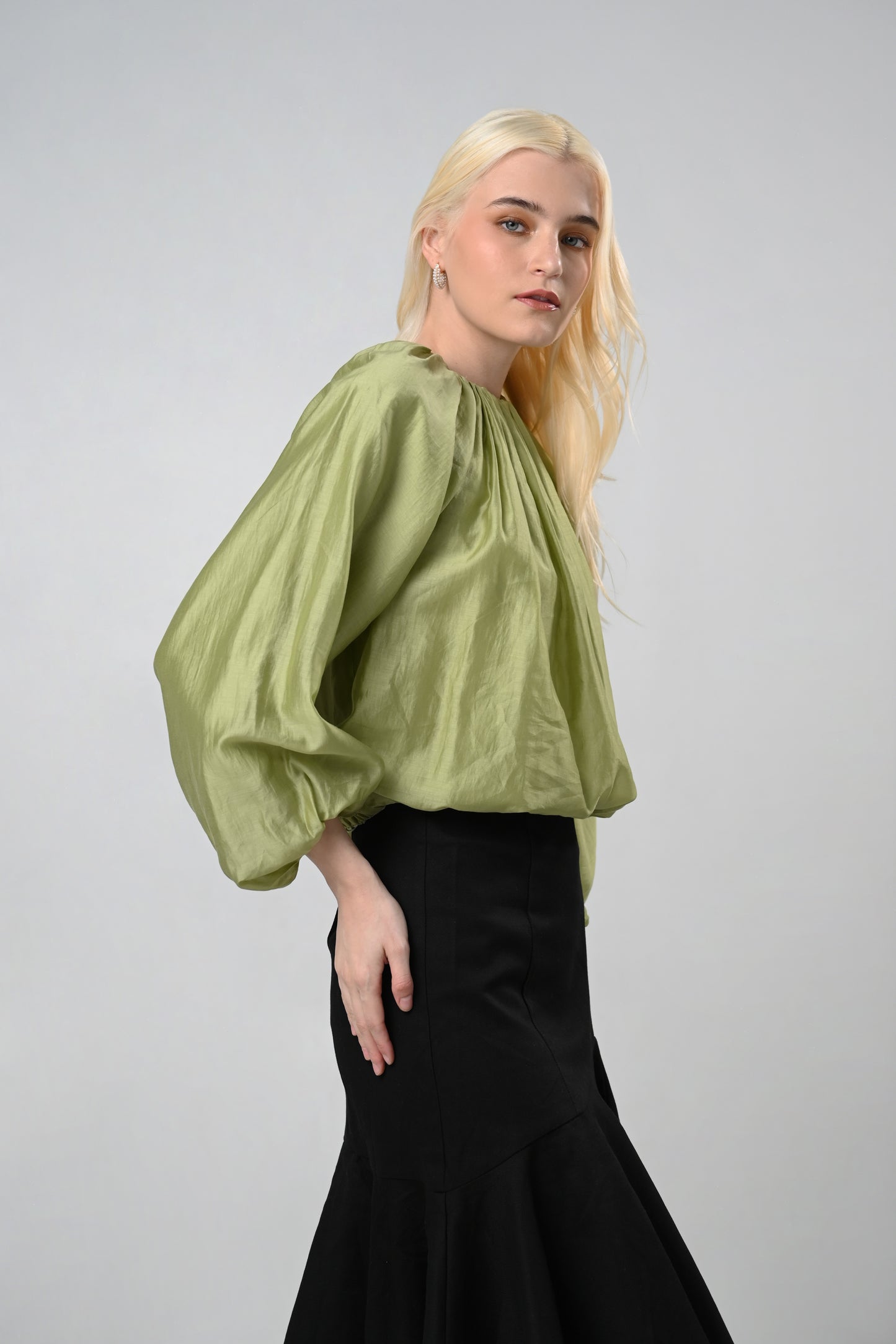 RAF Curve Long Sleeve Top (Lime)