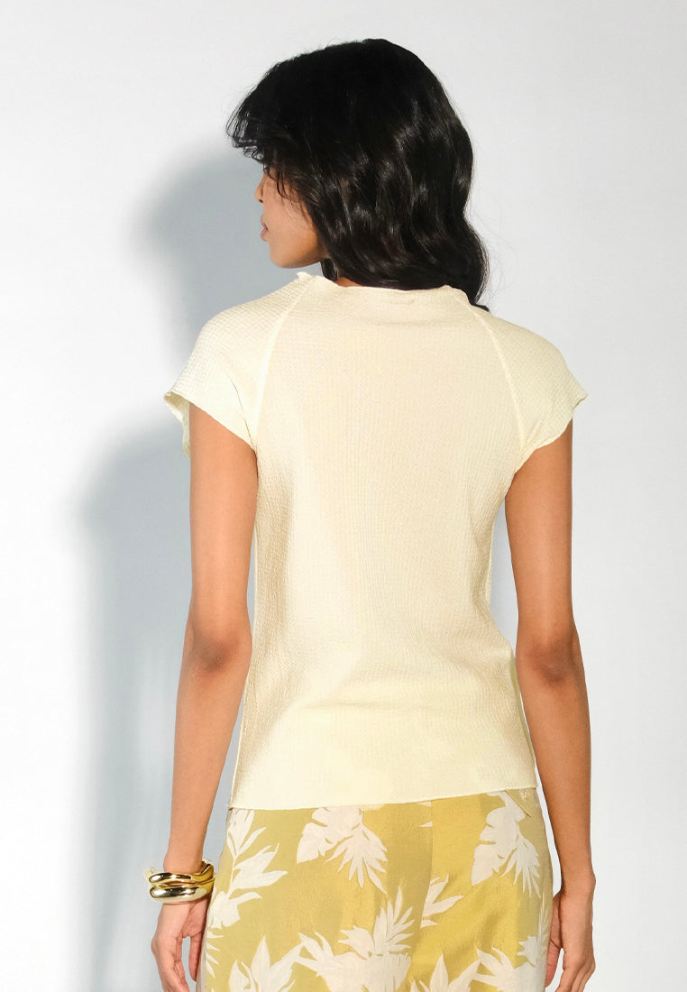 RAF Draya Short Sleeve Top (Off-white)