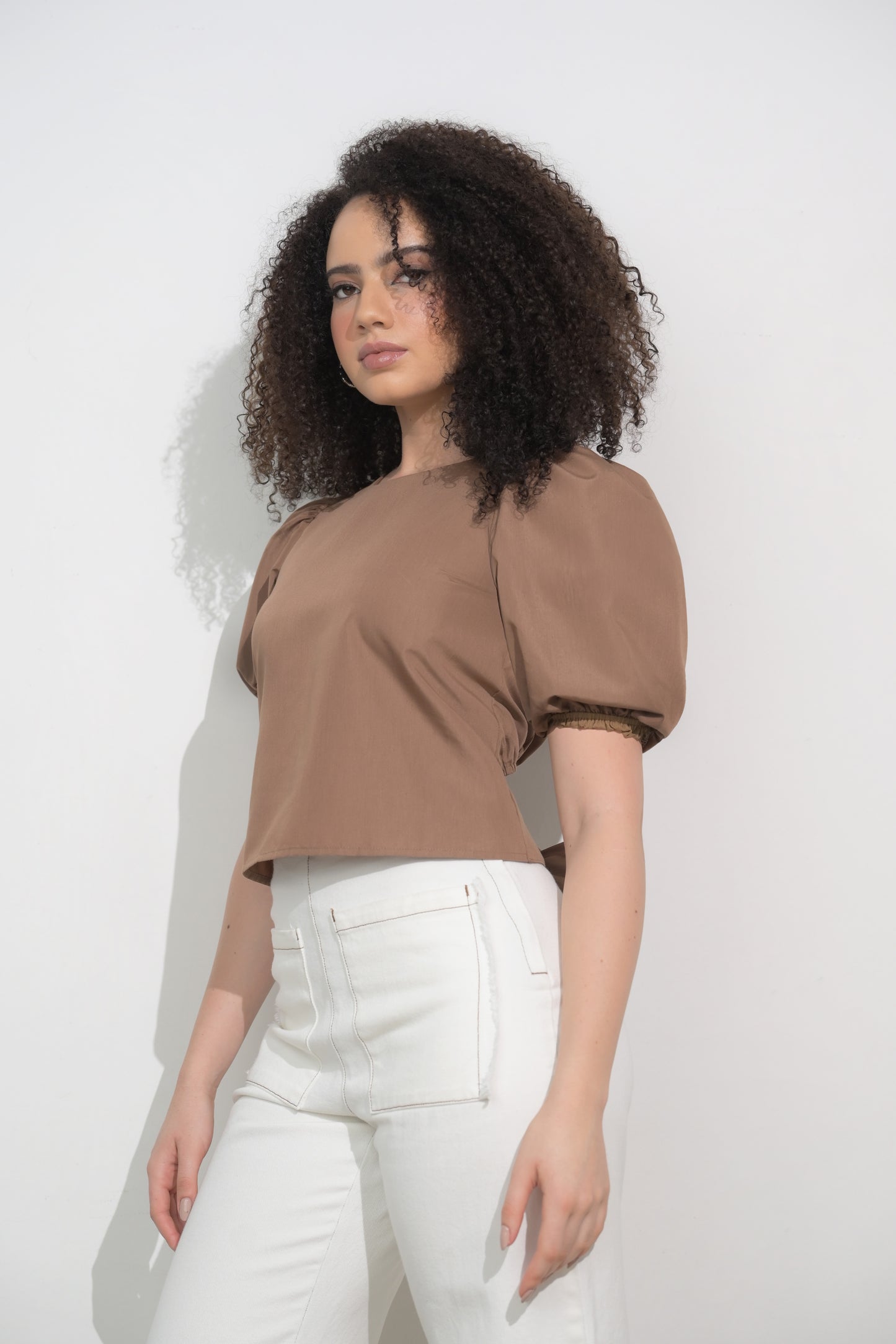 RAF Easton Short Sleeve Top (Plain Brown)