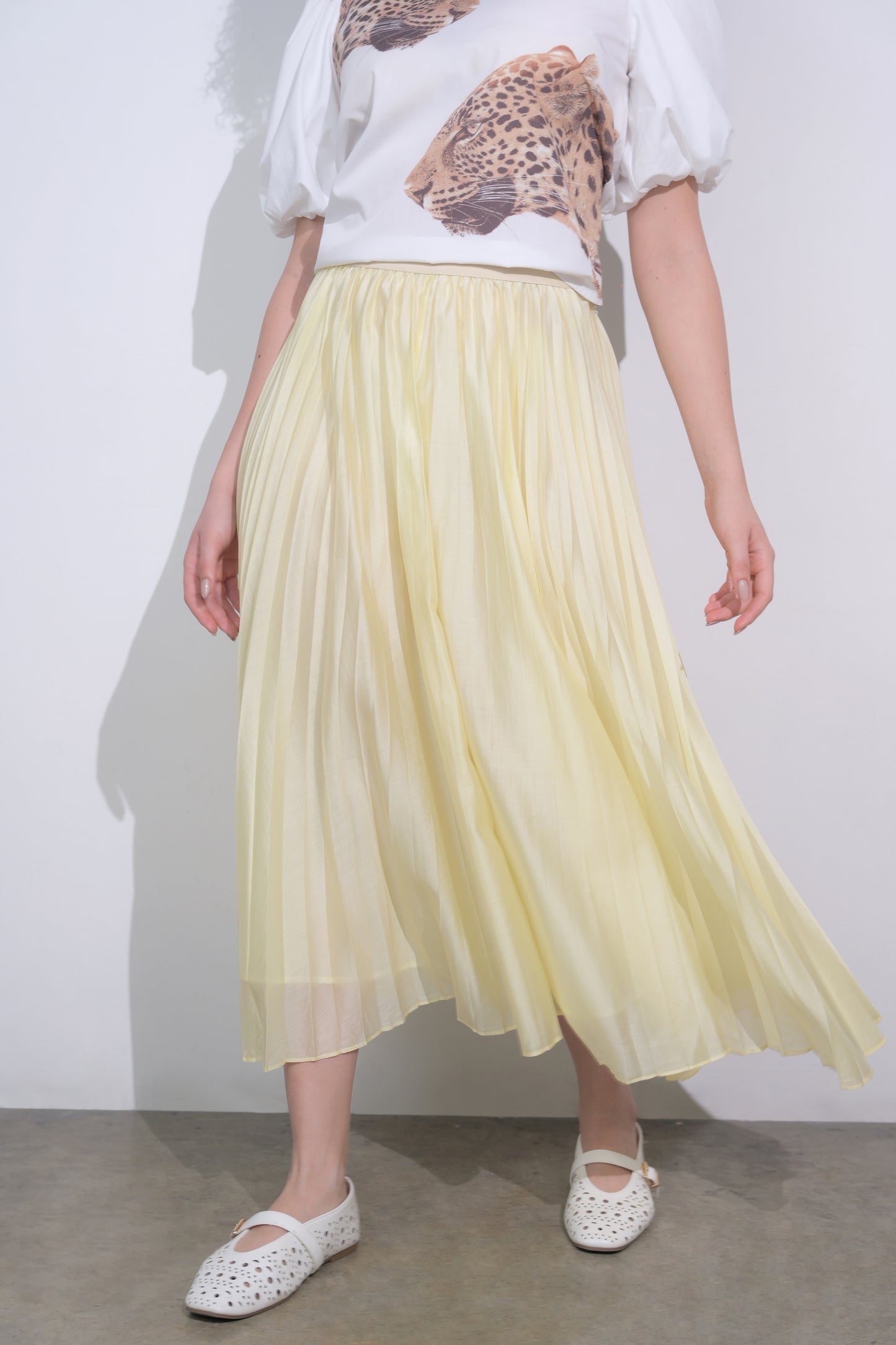 RAF Eden Pleated Skirt (Butter)