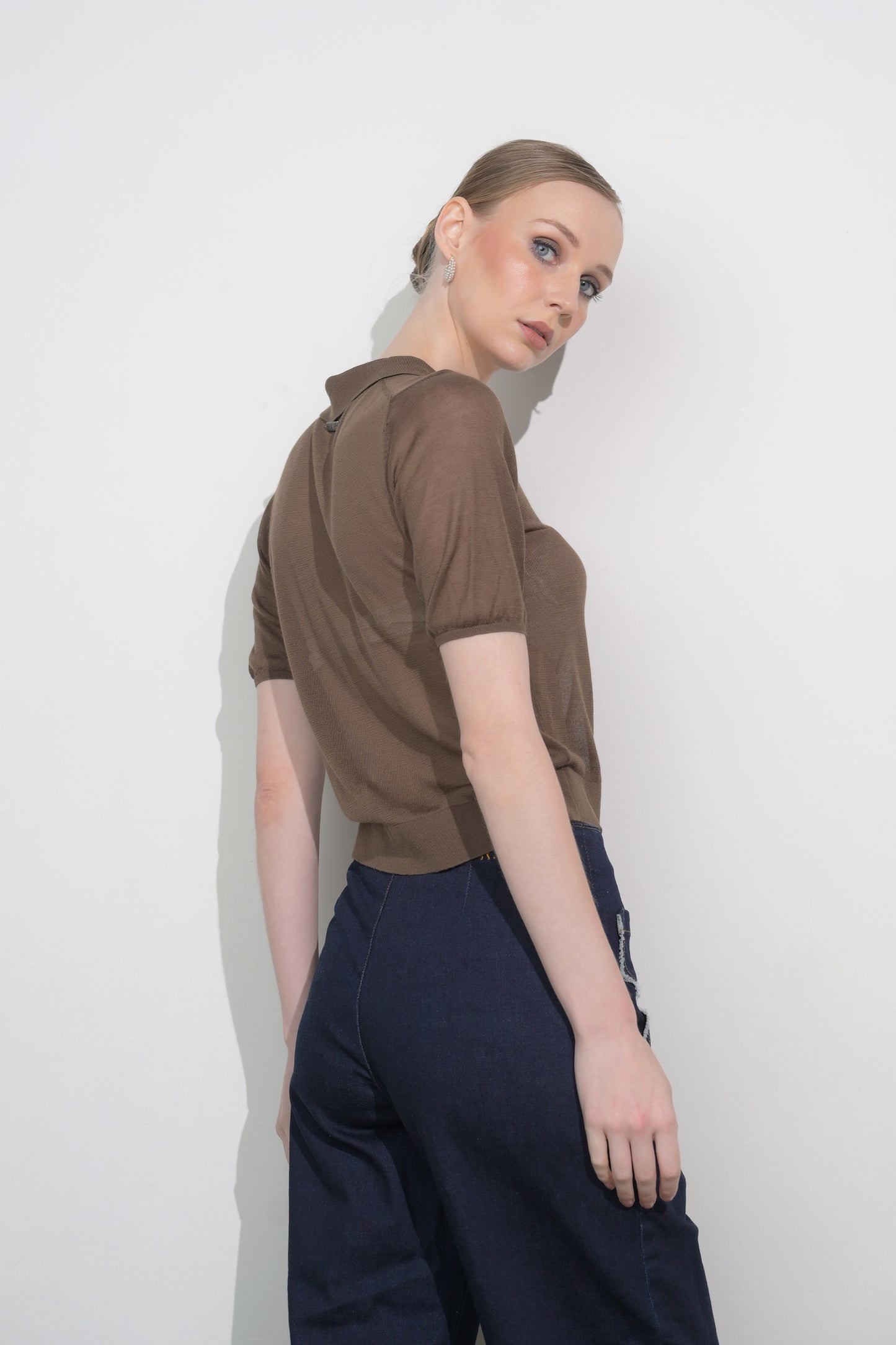 RAF Flyde Short Sleeve Top (Brown)