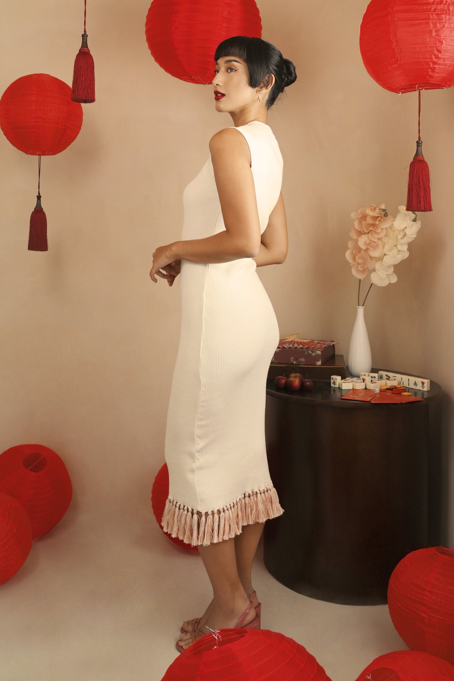 RAF Harvest Sleeveless Dress (Cream)