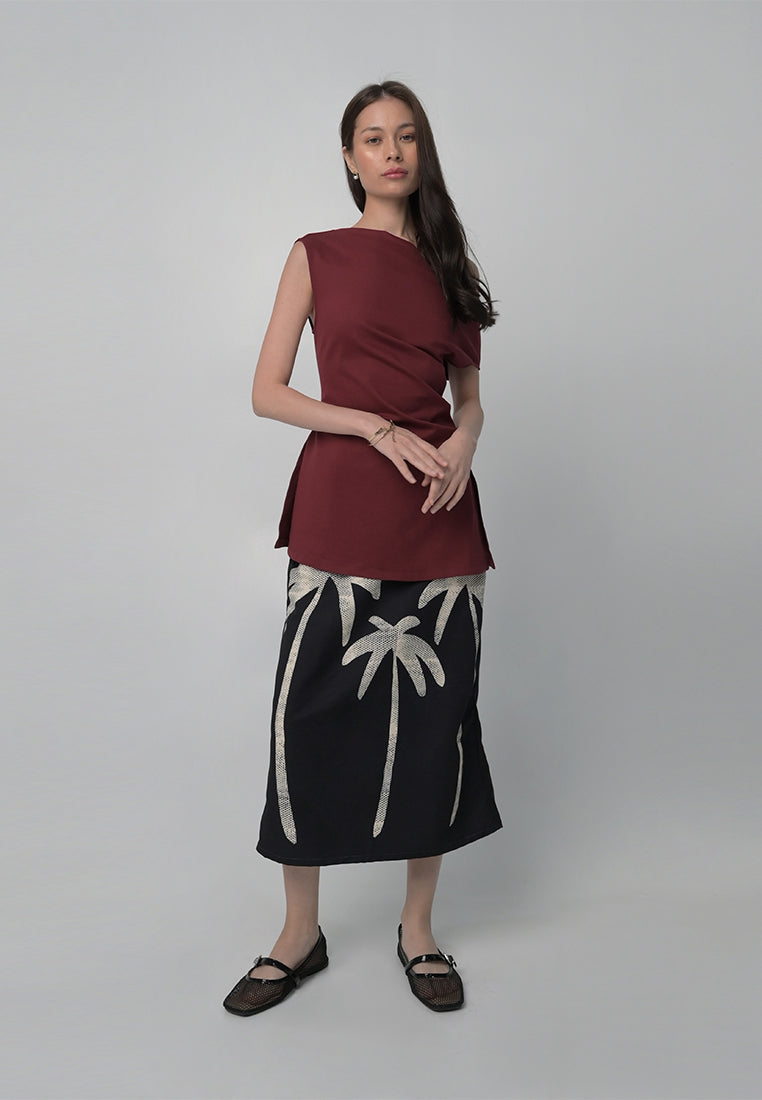 RAF Biscoff Short Sleeve Top (Dark Red)