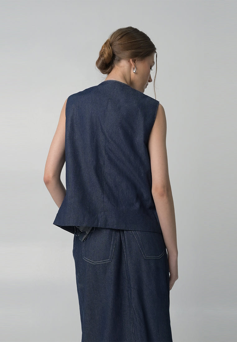 RAF Boden Sleeveless Vest (Denim)