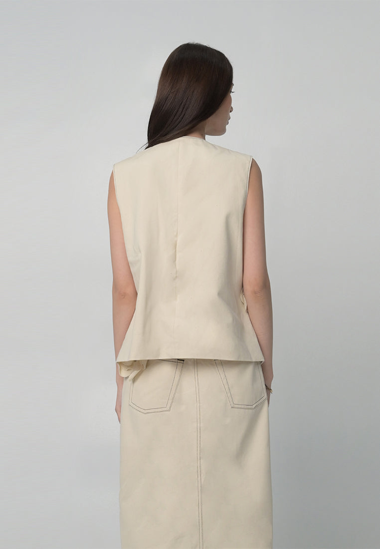 RAF Boden Sleeveless Vest (Off-white)