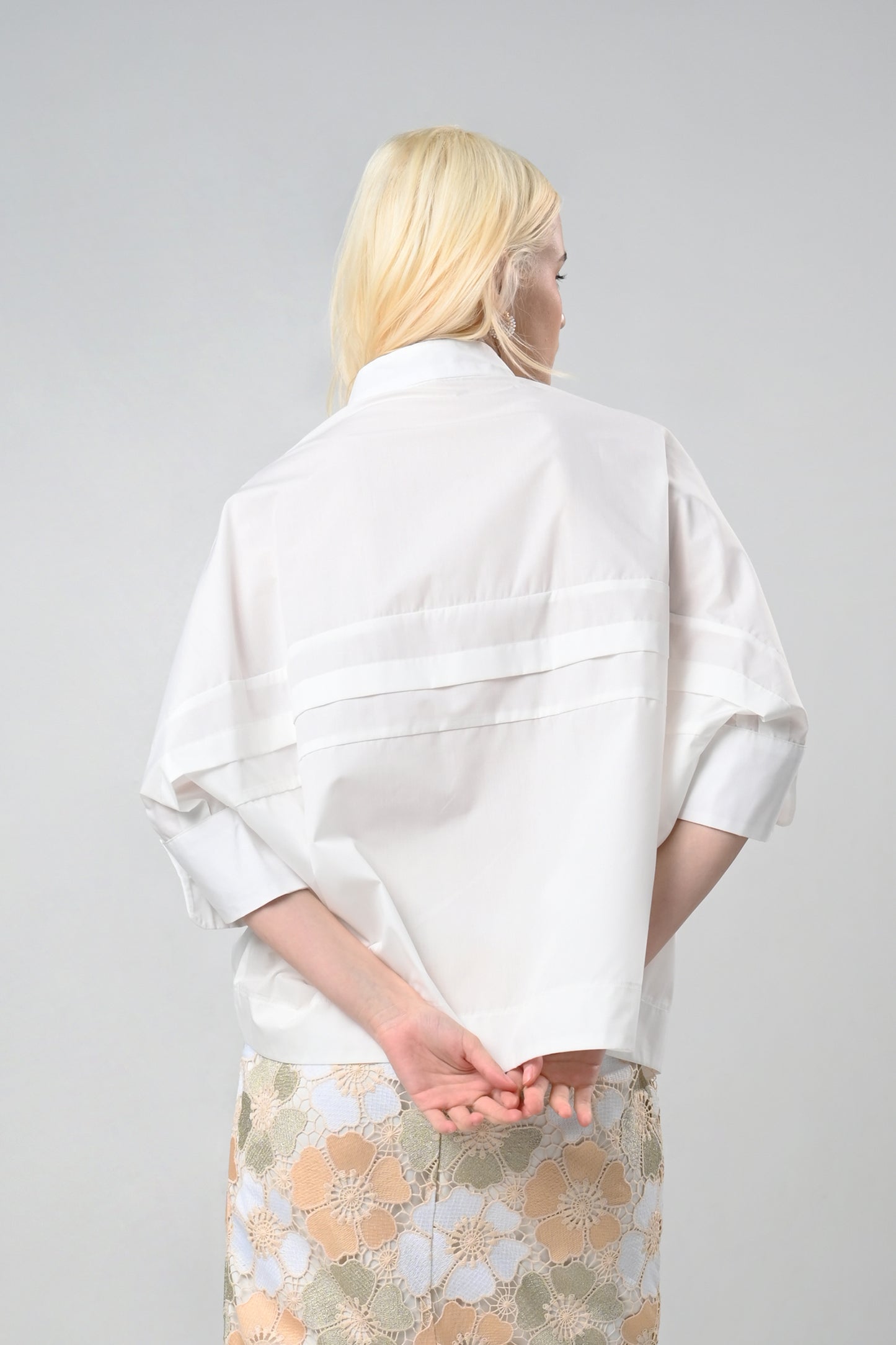 RAF Campton Quarter Sleeve Top (Off-white)