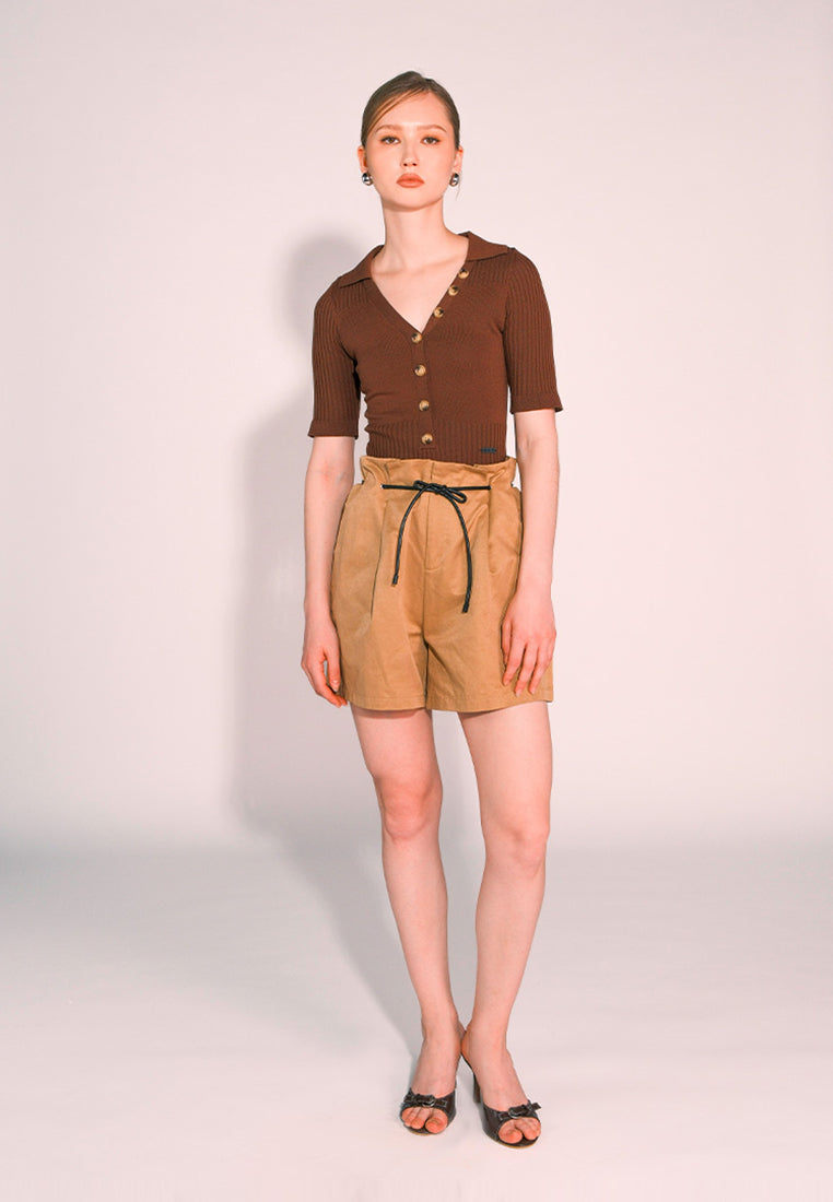 RAF Catch Short Sleeve Bodysuit (Plain Brown)