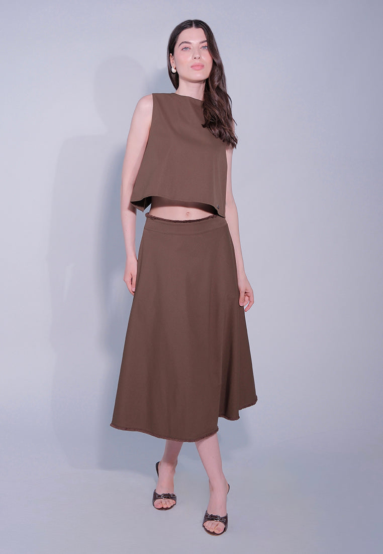 RAF Daxtone Skirt (Plain Choco Brown)