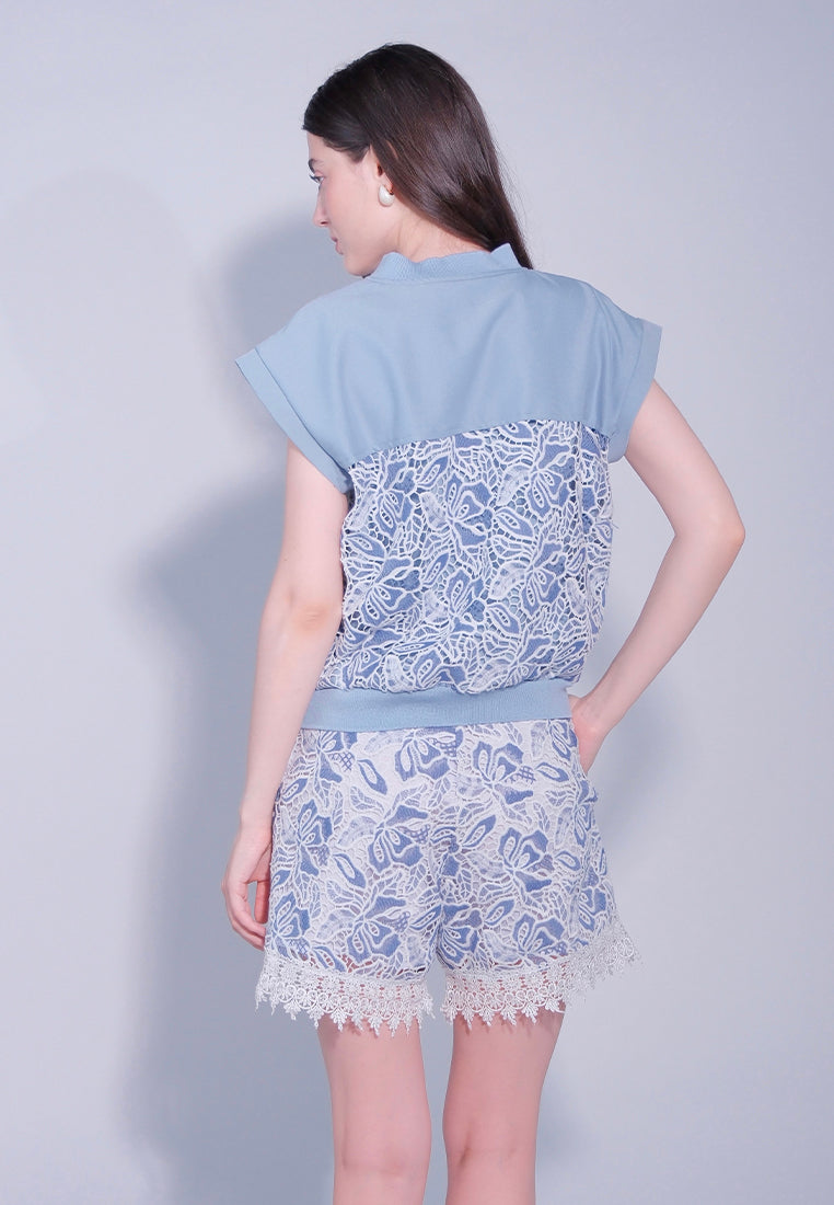 RAF Dayton Short Sleeve Top (Light Blue)