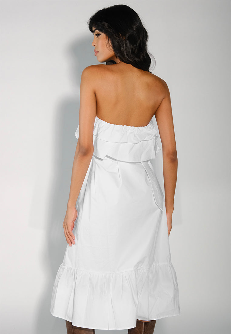 RAF Delia Dress W/ Belt Top (Off-white)
