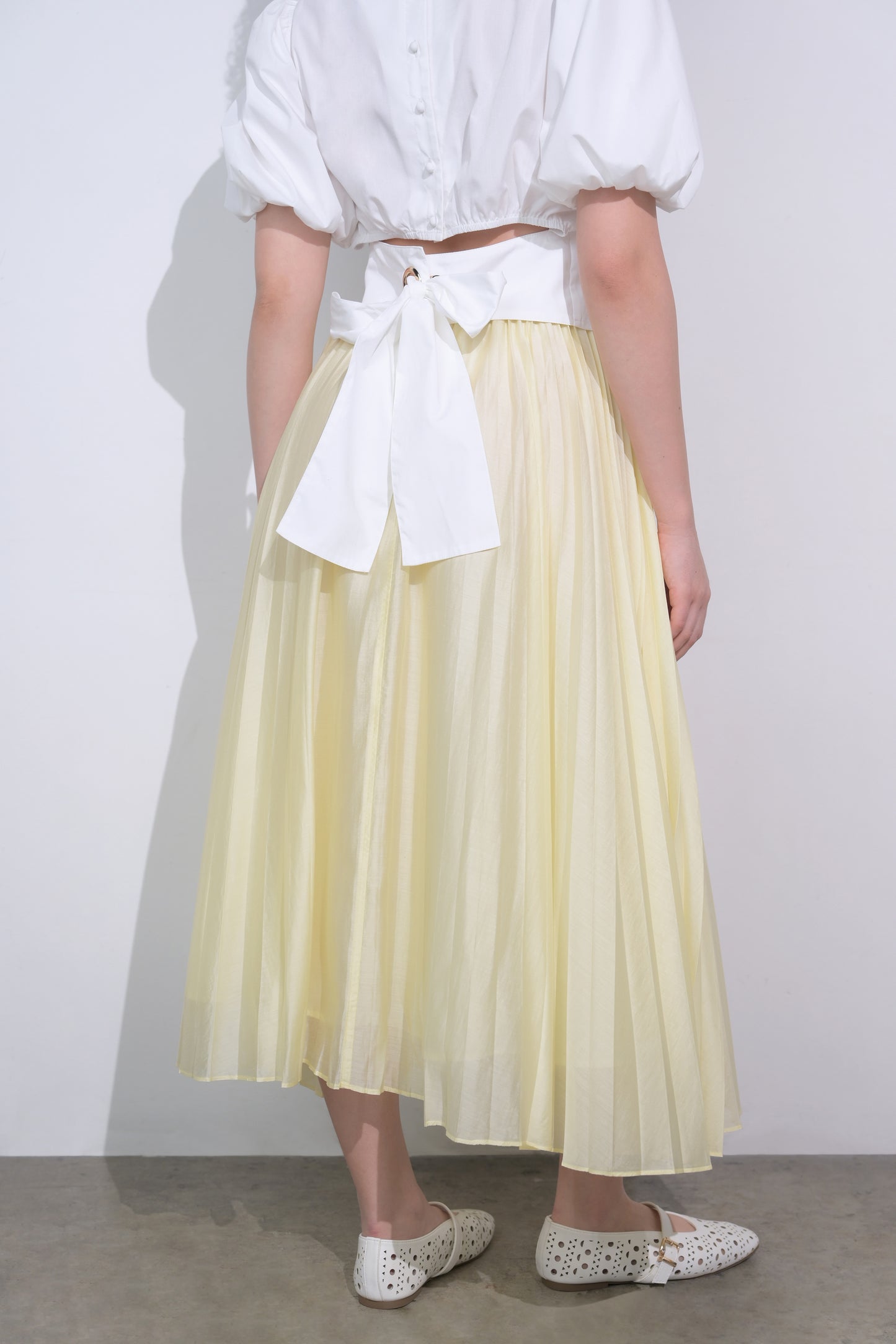 RAF Eden Pleated Skirt (Butter)