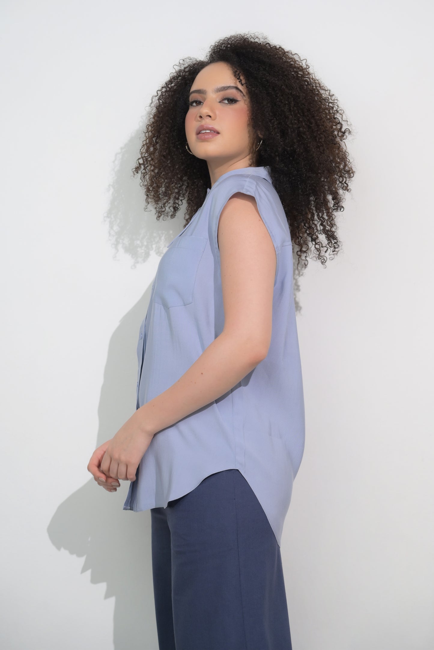 RAF Foam Sleeveless Top (Light Blue)