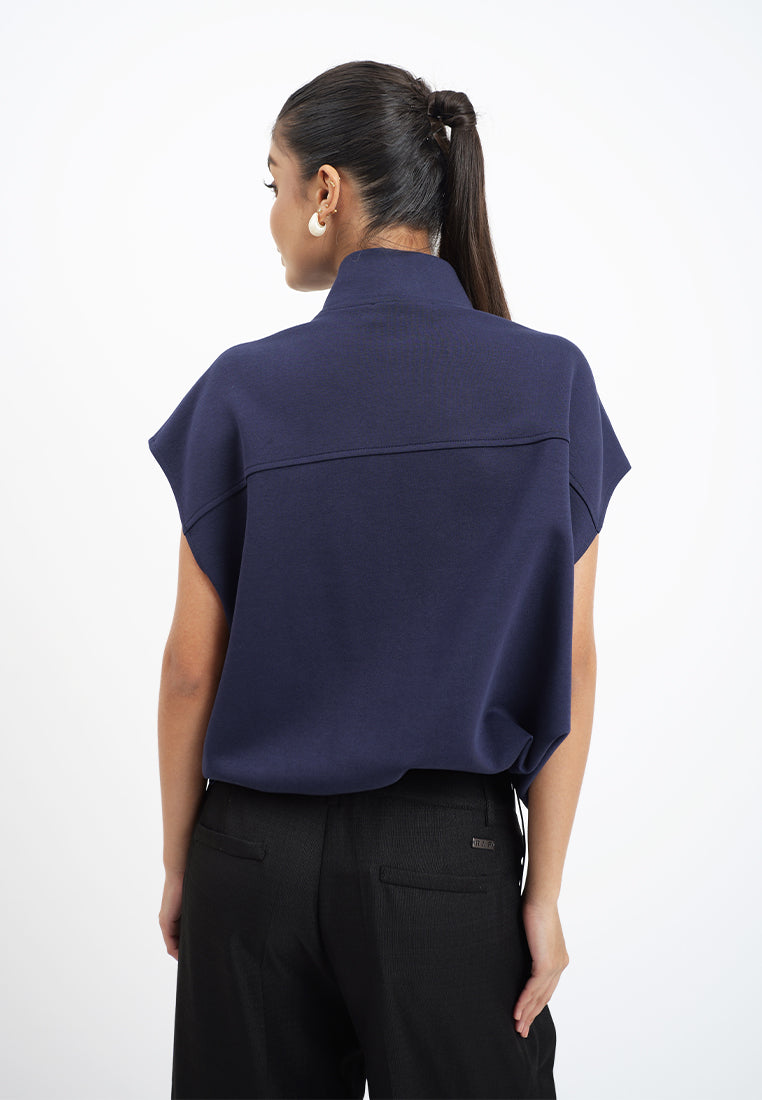 RAF Holt Extended Sleeve Top (Navy)