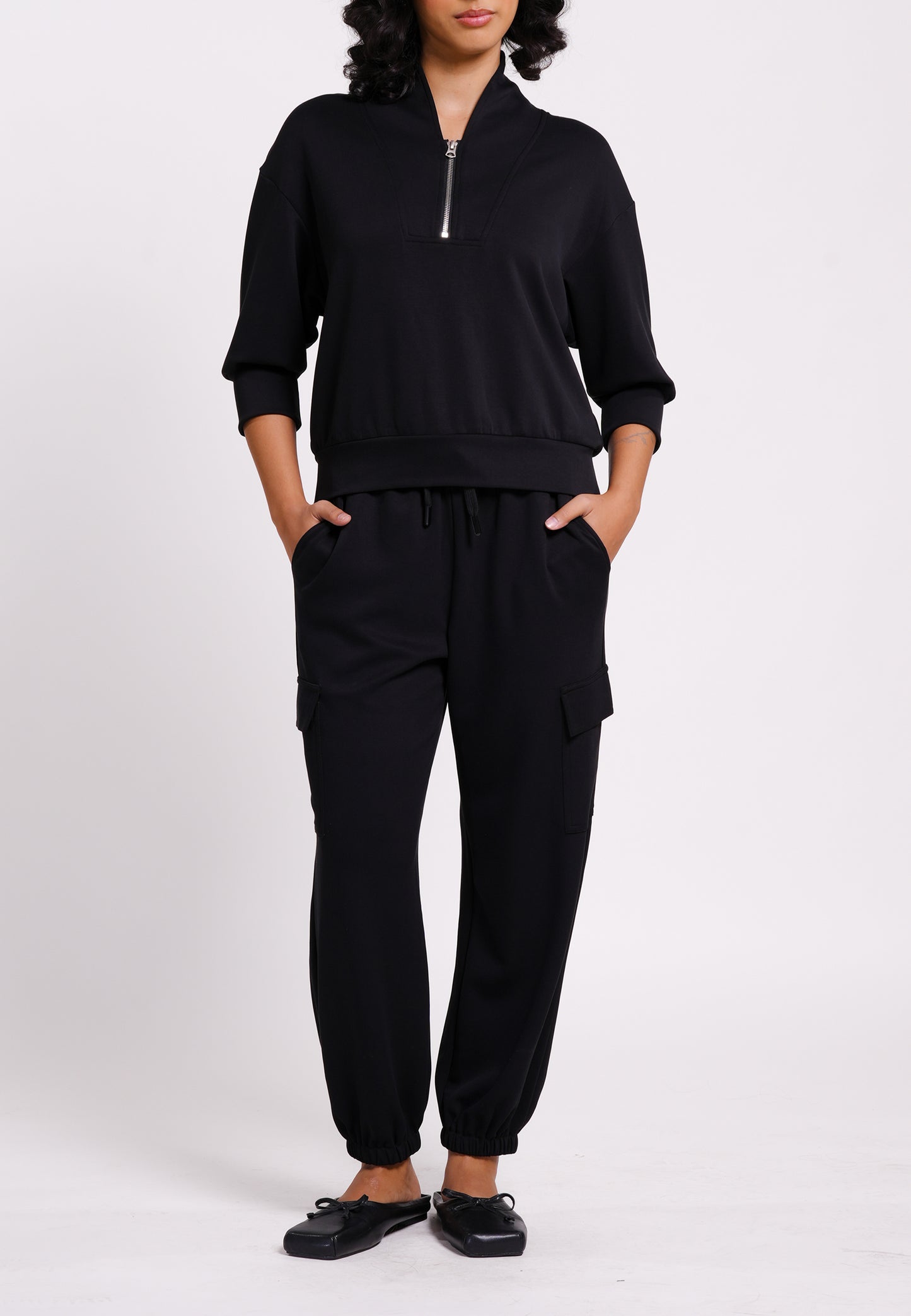 RAF Nimble Quarter Sleeve Top(Black)