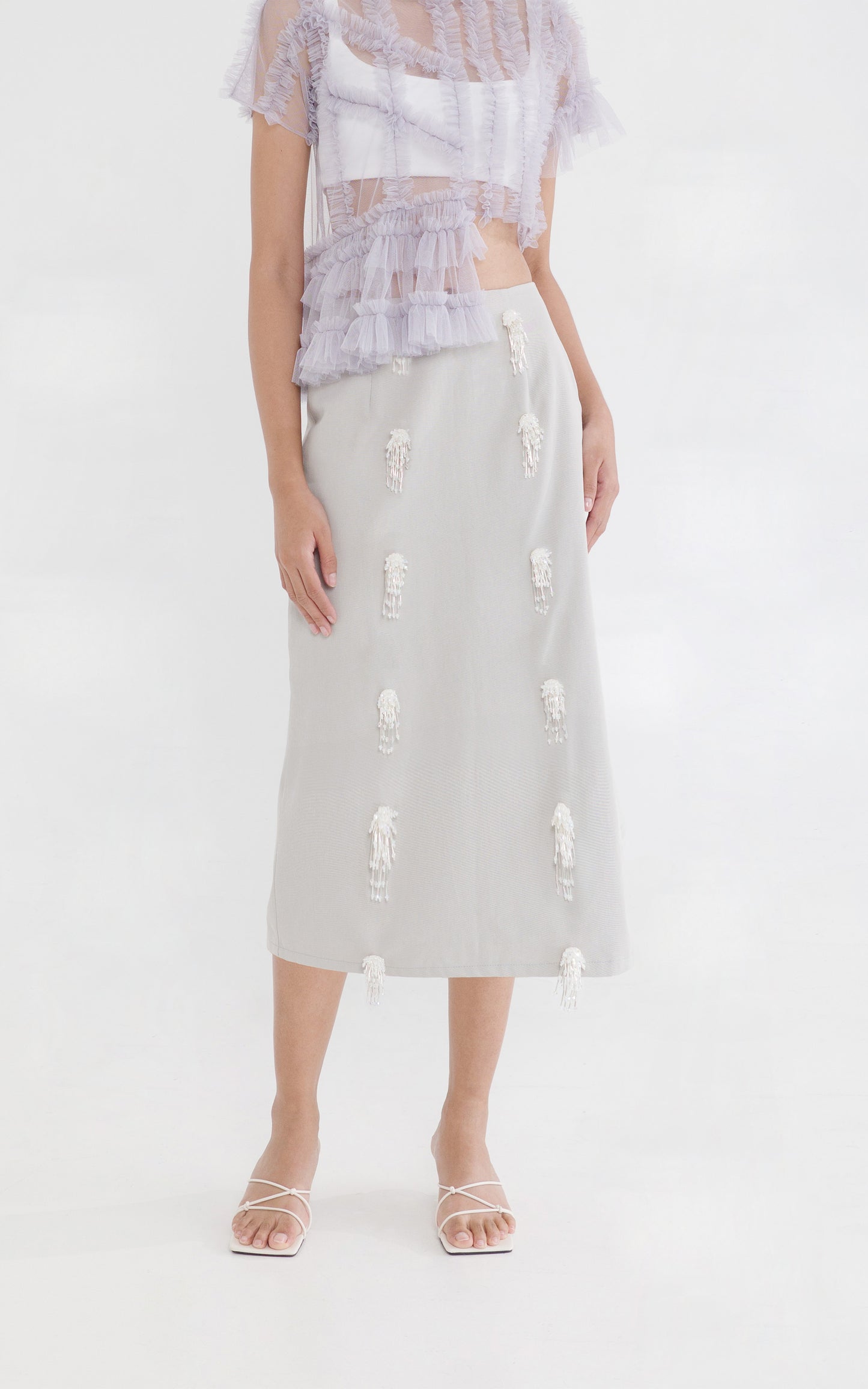 RAF X Martin Bautista Werbowy Skirt (Lt.Gray)